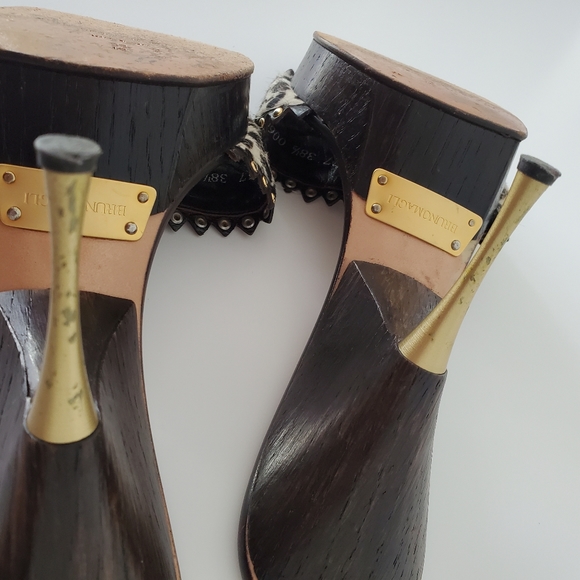 Womens  BRUNOMAGLI  Hand Made In Italy  Calf Hair Slide Size 8.5 - Picture 12 of 16